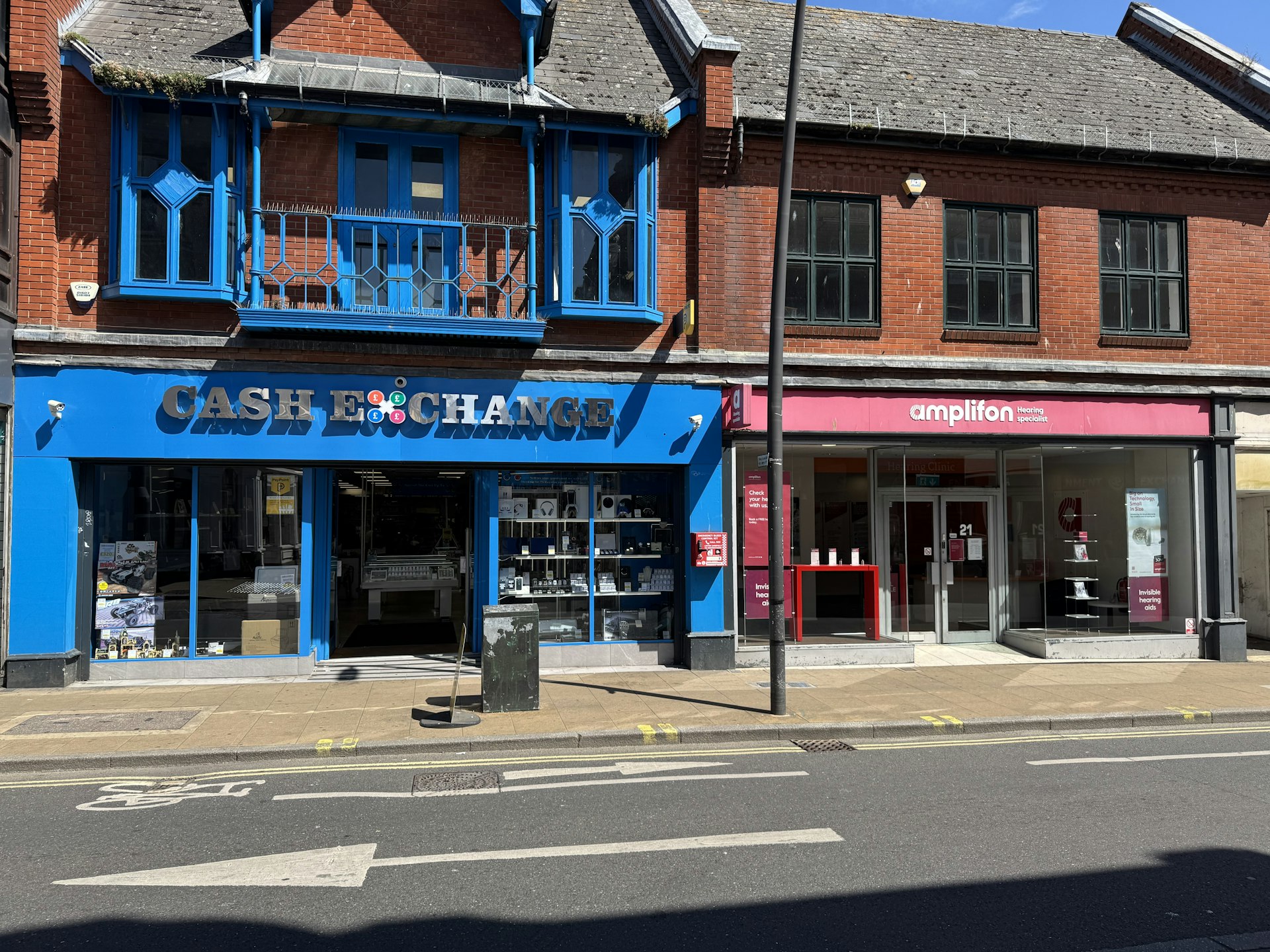 Cash Exchange and Amplifon at 19-21 Upper Brook Street in Ipswich